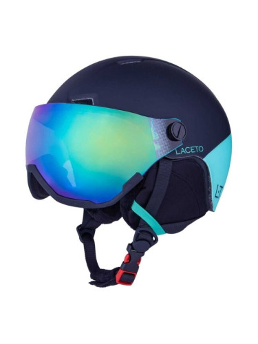 Laceto TEMPESTA VISOR Скиорска каска, тъмносин, размер