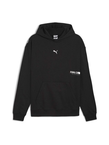 Puma M GRAPHIC FRENCH TERRY HOODIE Мъжки суитшърт, черно, размер