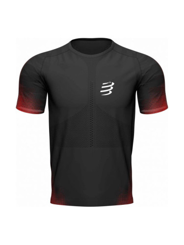 Compressport RACING SS TSHIRT M Мъжка тениска за бягане, черно, размер