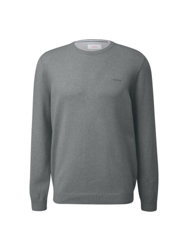s.Oliver RL KNITTED PULLOVER NOOS Мъжки пуловер, сиво, размер XXXL