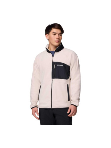 Columbia FAST TREK OVERLAY FULL ZIP Мъжки суитшърт от флийс, бежово, размер