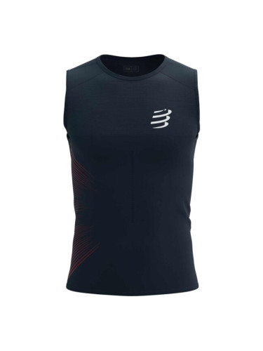 Compressport PERFORMANCE TANK M Мъжки потник за бягане, черно, размер
