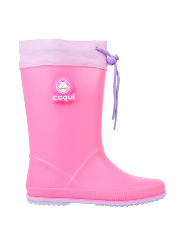 Coqui RAINY COLLAR Детски гумени ботуши, розово, размер