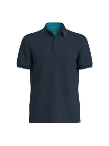 s.Oliver RL POLO NOOS Мъжка тениска с яка, тъмносин, размер