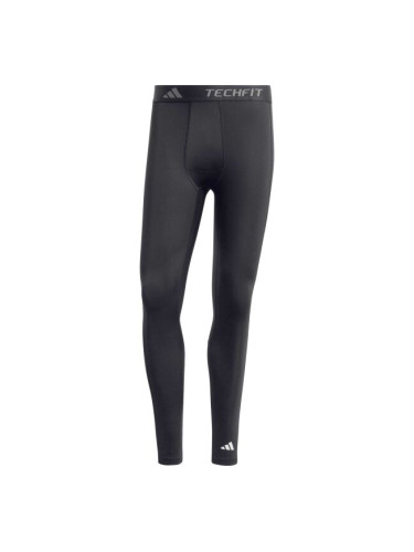 adidas TECHFIT COMPRESSION TRAINING LONG LEGGINGS Мъжки спортен клин, тъмносиво, размер XXL