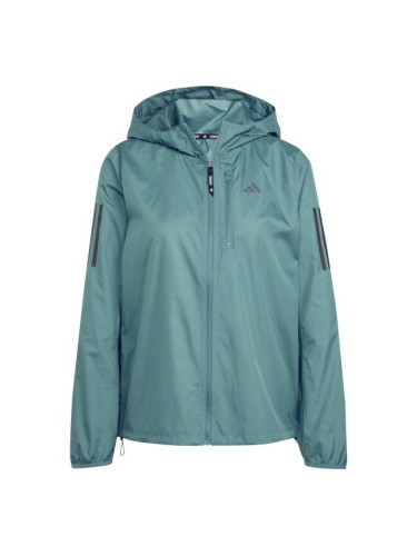 adidas OWN THE RUN JACKET Дамско яке за бягане, тъмнозелено, размер