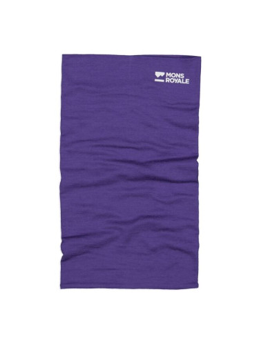 MONS ROYALE DOUBLE UP Шал от мериносова вълна, лилаво, размер UNI
