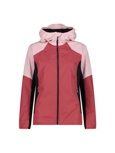 CMP WOMAN JACKET HYBRID FIX HOOD Дамско яке, червено, размер