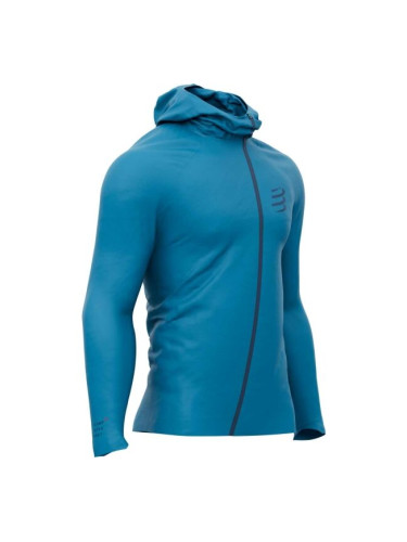 Compressport HURRICANE WATERPROOF 10/10 JACKET Мъжко  яке за бягане, светлосиньо, размер