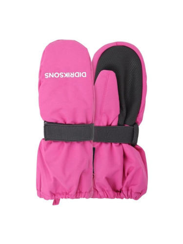 DIDRIKSONS BIGGLES Детски  ръкавици с оформен палец, розово, размер 0-2Y