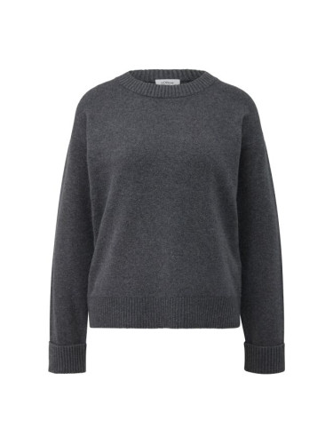 s.Oliver KNITTED PULLOVER Дамски плетен пуловер, тъмносиво, размер