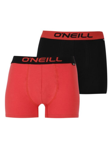 O'Neill BOXER PLAIN 2PACK Мъжки боксерки, червено, размер