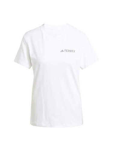 adidas TERREX MOUNTAIN TEE Дамска туристическа тениска, бяло, размер