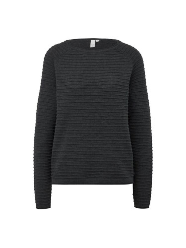 s.Oliver QS KNITTED PULLOVER NOOS Дамски пуловер, черно, размер