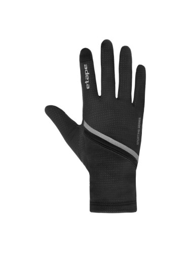 Etape COVER Комбинирани ръкавици за колоездене, черно, размер