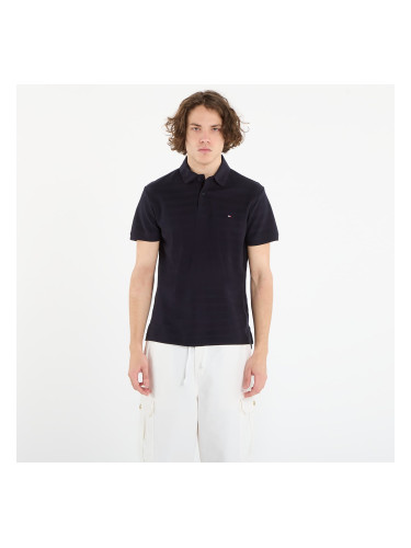 Тениска Tommy Hilfiger Ss Herringbone Reg Polo Desert Sky S