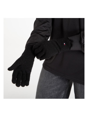 Ръкавици Tommy Hilfiger Flag Fluffy Knit Gloves Black Universal