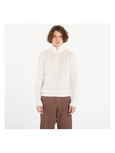 Пуловер Tommy Hilfiger Lambswool Blend Cable Zip Mock Ivory Petal XL