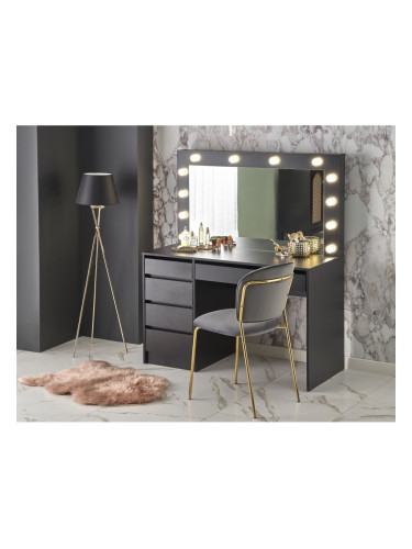 Тоалетка BM-Hollywood XL 1, MDF, черна