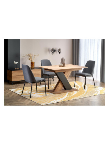 Разтегателна маса XARELTO, дъб вотан и черно