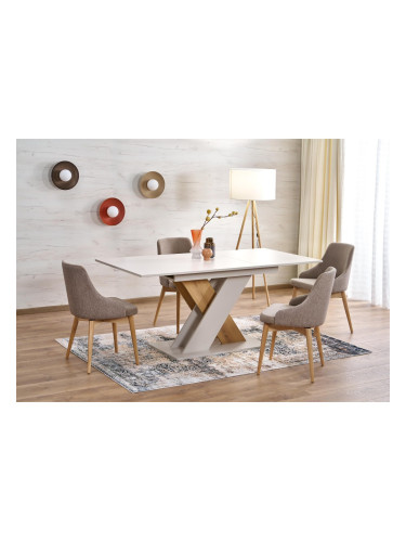 Разтегателна маса XARELTO, кашмир и дъб кремона