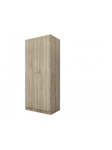 Двукрилен гардероб Мебели Богдан Модел 1007, Сонома тъмна