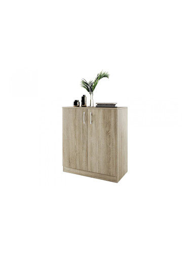 Шкаф Мебели Богдан Модел 276/ 3009, с два рафта, плавно затваряне, Сонома тъмна