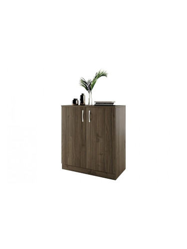 Шкаф Мебели Богдан Модел 276/ 3009, с два рафта, плавно затваряне, Орех адмирал