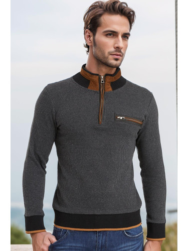 Мъжки пуловер Dewberry, антрацит