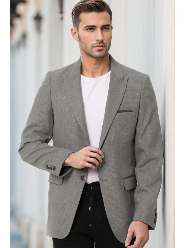 Мъжко светло сиво яке