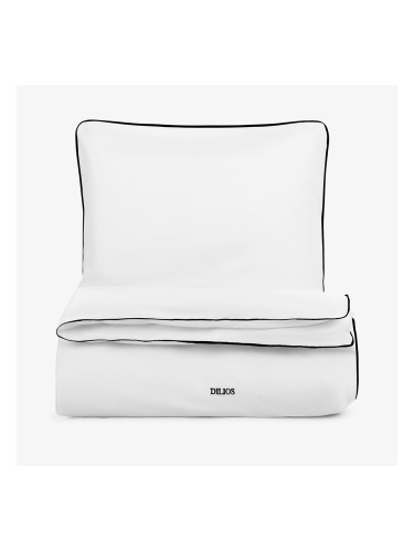 Спално бельо памучен сатен ПРЕМИУМ КЛАСИК ЧЕРНО, 2 части