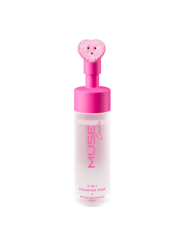 MUSE COSMETICS Pink 2-in-1 Cleansing Foam Почистваща пяна унисекс 150ml