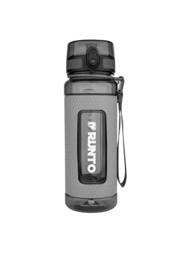 Runto VISTA 800 ML Спортна бутилка със заключване на капачката, сиво, размер 800 ML