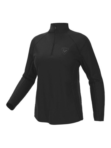 Rossignol W CLASSIQUE 1/2 ZIP Дамски първи слой от облеклото, черно, размер