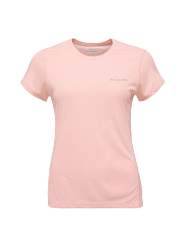 Columbia ZERO RULES LIGHT SS CREW Дамска тениска, розово, размер