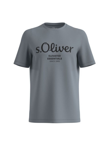 s.Oliver RL BIG SIZE LOGO NOOS Мъжка тениска, тъмносиво, размер XXXL