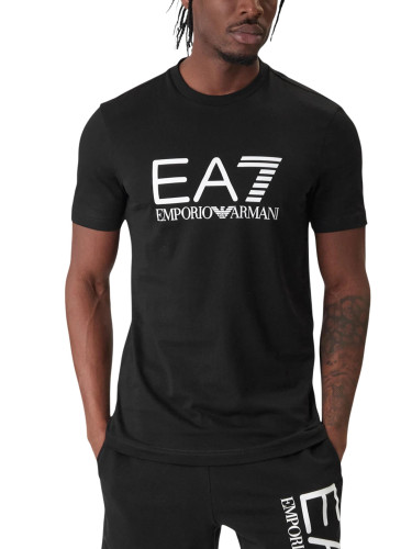 Черна тениска EA7 Emporio Armani