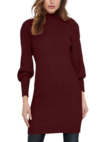 Само дамска рокля-пуловер