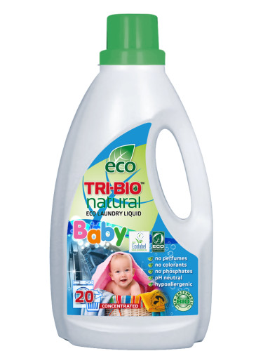 Натурален еко течен перилен препарат за бебе,пластмасова бутилка,940мл