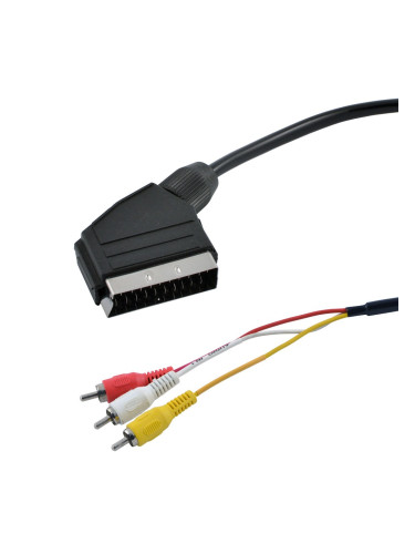 Кабел Diva SCART/m-3xRCA/m, 1.5 м.