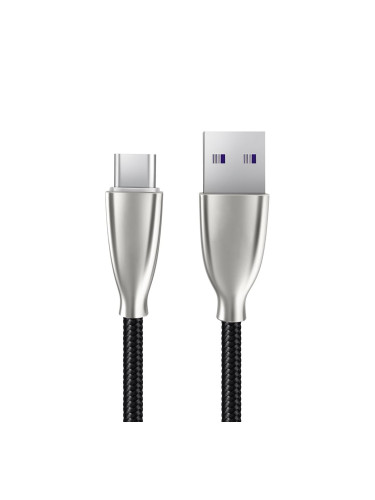 USB Type-C кабел Xmart Excellence Series, 5A, 1.0м, Черен