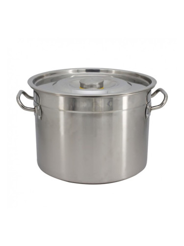 Казан с капак Rosberg R51211A35S, 37 см, 24.5 литра, Инокс