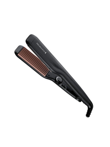 Преса за обем и вафлички Remington S3580 Ceramic Crimp, Керамика, Турмалин, 220ºC, Черна