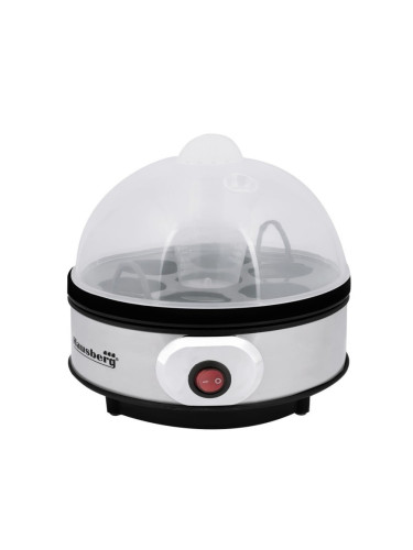 Яйцеварка Hausberg HB-2215, 350W, 7 яйца, Хронометър, Инокс