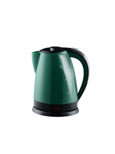 Електрическа кана Rosberg R51230H, 1800W, 1.8 литра, Скрит нагревател, ОN/OFF, Зелен/Черен