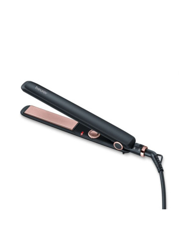 Преса за коса Beurer HS 30, 45W, Керамично-турмалиново покритие, Бързо загряване, 100 - 200 C, Черна