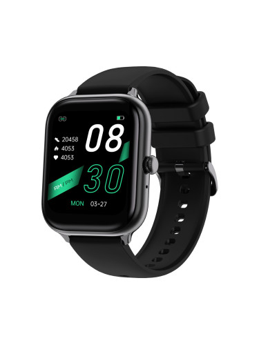 Смарт часовник Xmart AM1126B, AMOLED, Bluetooth 5.2, IP68, Черен