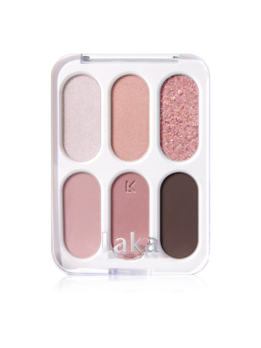 Laka Forever6 Eye Palette палитра сенки за очи цвят 03 Prim Rose 7 гр.