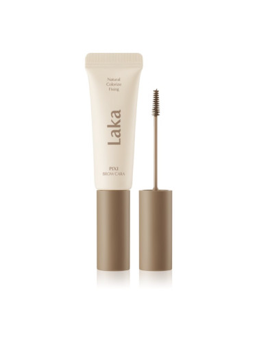 Laka Pixi Brow Cara спирала за вежди за фиксиране и оформяне цвят 03 Chestnut 8 гр.