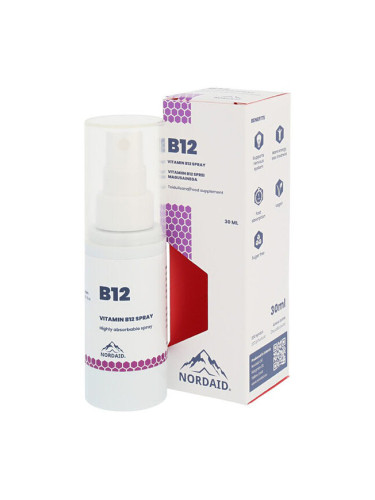 Витамин В12 (метилкобаламин) 400 µg, спрей за уста 30 ml | Nordaid